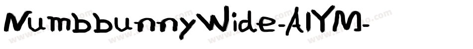 NumbbunnyWide-A1YM字体转换