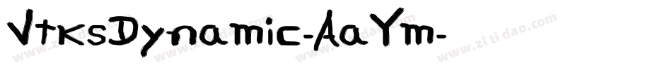 VtksDynamic-AaYm字体转换
