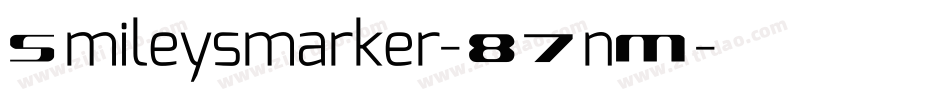 Smileysmarker-87nM字体转换