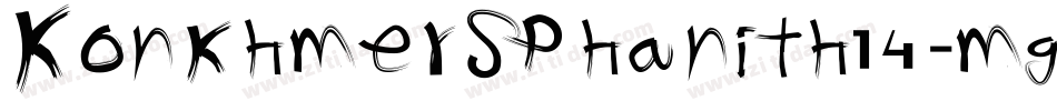 KonkhmerSPhanith14-mgnG字体转换