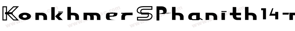 KonkhmerSPhanith14-mgnG字体转换