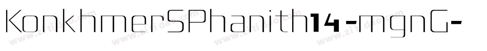 KonkhmerSPhanith14-mgnG字体转换