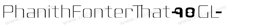PhanithFonterThat-98GL字体转换
