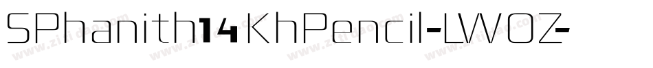 SPhanith14KhPencil-LWOZ字体转换