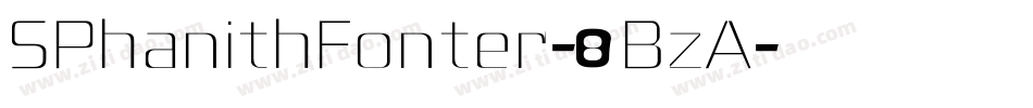 SPhanithFonter-8BzA字体转换
