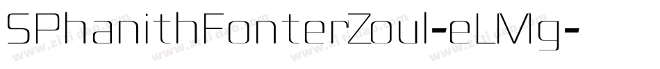 SPhanithFonterZoul-eLMg字体转换