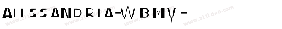 Alessandria-WBmv字体转换