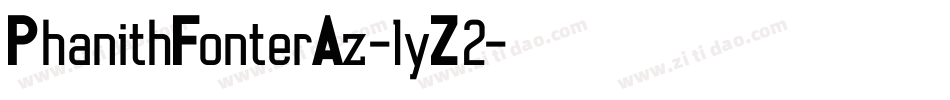 PhanithFonterAz-1yZ2字体转换