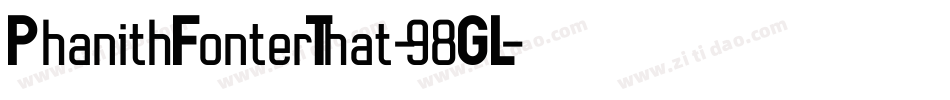 PhanithFonterThat-98GL字体转换