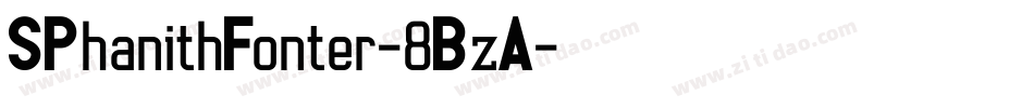 SPhanithFonter-8BzA字体转换