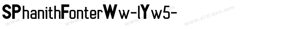 SPhanithFonterWw-lYw5字体转换