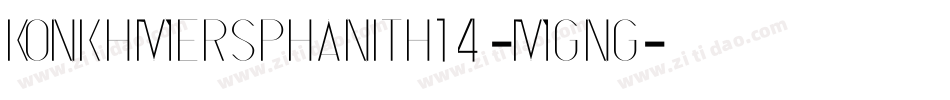 KonkhmerSPhanith14-mgnG字体转换