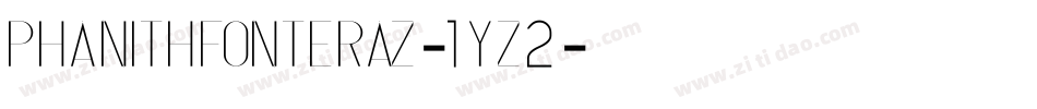 PhanithFonterAz-1yZ2字体转换