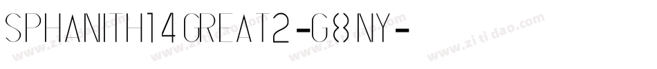 SPhanith14Great2-G8ny字体转换