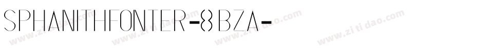 SPhanithFonter-8BzA字体转换