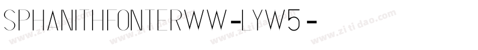 SPhanithFonterWw-lYw5字体转换