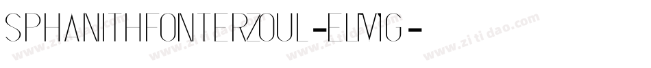 SPhanithFonterZoul-eLMg字体转换