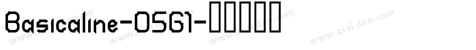 Basicaline-D5G1字体转换 Basicaline-D5G1字体转换