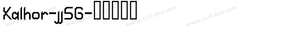 Kalhor-jj5G字体转换