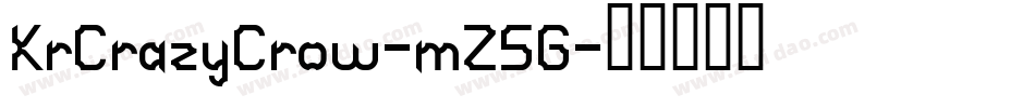 KrCrazyCrow-mZ5G字体转换
