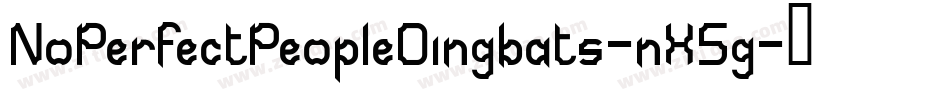 NoPerfectPeopleDingbats-nX5g字体转换