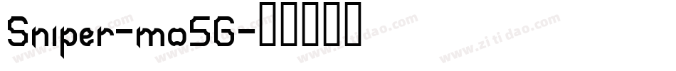 Sniper-mo5G字体转换