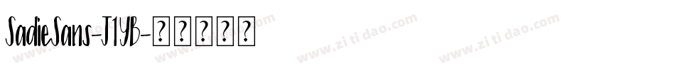 SadieSans-J1YB字体转换