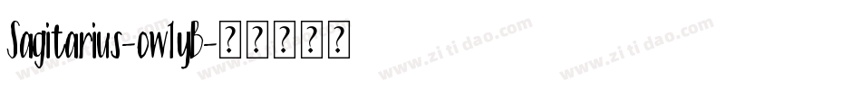 Sagitarius-ow1yB字体转换