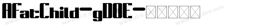 AFatChild-gD0E字体转换