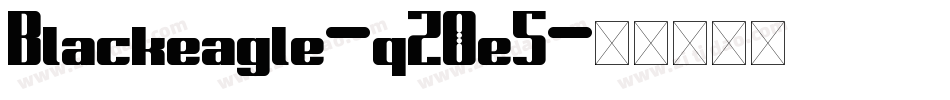 Blackeagle-qZ0e5字体转换