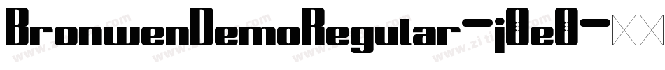 BronwenDemoRegular-j0e0字体转换