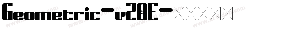 Geometric-vZ0E字体转换