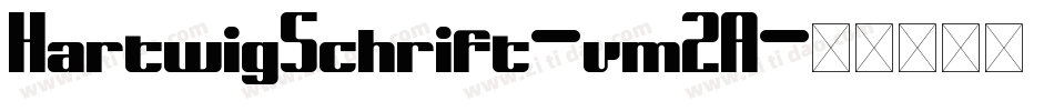 HartwigSchrift-vm2A字体转换