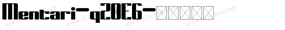 Mentari-qZ0E6字体转换
