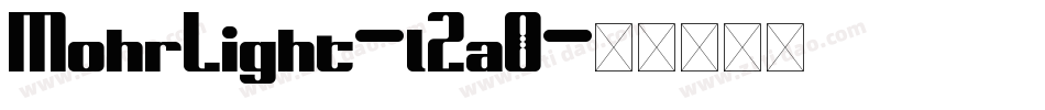 MohrLight-l2a0字体转换