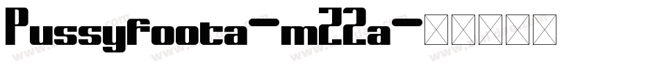 Pussyfoota-mZ2a字体转换