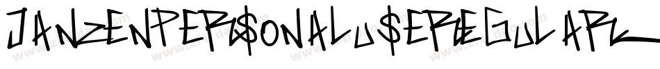 Janzenpersonaluseregular-ZjJz字体转换 Janzenpersonaluseregular-ZjJz字体转换