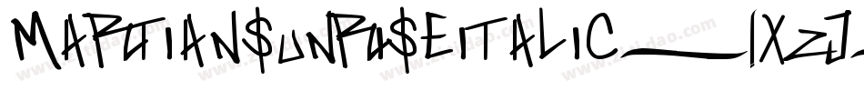 MartianSunriseItalic-9xZj字体转换 MartianSunriseItalic-9xZj字体转换