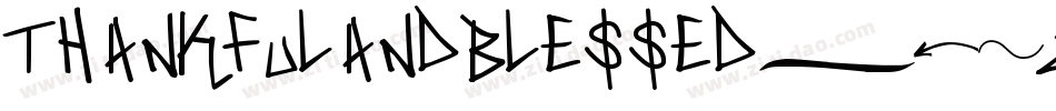 Thankfulandblessed-86zJ字体转换