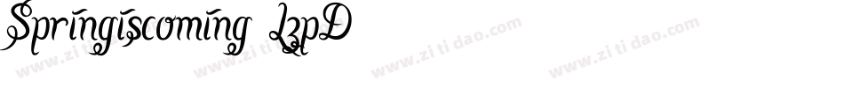 Springiscoming-LzpD字体转换