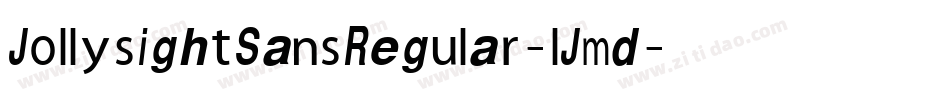 JollysightSansRegular-lJmd字体转换