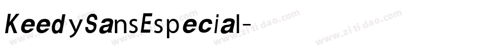 KeedySansEspecial字体转换