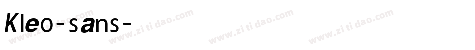 Kleo-sans字体转换