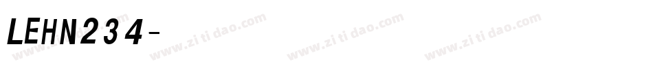 LEHN234字体转换
