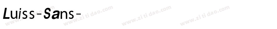 Luiss-Sans字体转换
