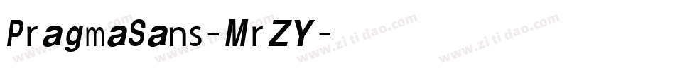 PragmaSans-MrZY字体转换
