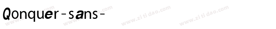 Qonquer-sans字体转换