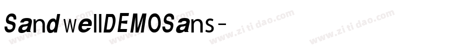SandwellDEMOSans字体转换