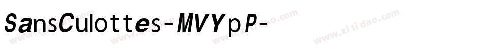 SansCulottes-MVYpP字体转换