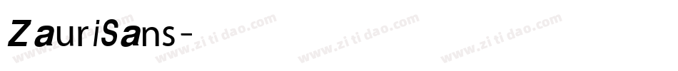 ZauriSans字体转换